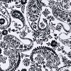 white botanical velvet-chenille fabric from Utopia