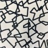 white geometric velvet-chenille fabric from Utopia