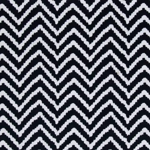 Sergeant Fabric by black-grey geometric velvet-chenille fabric from Utopia