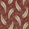 red botanical printed fabric from Utopia