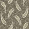 black-grey botanical printed fabric from Utopia