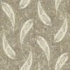 brown botanical printed fabric from Utopia