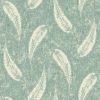 blue botanical printed fabric from Utopia
