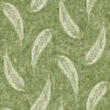 green botanical printed fabric from Utopia