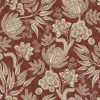 red botanical printed fabric from Utopia