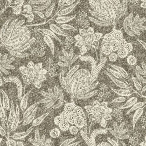 Isabella Fabric - 3 by brown botanical printed fabric from Utopia