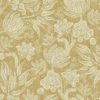 brown botanical printed fabric from Utopia