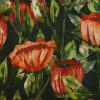 multicolour botanical velvet-chenille fabric from Utopia