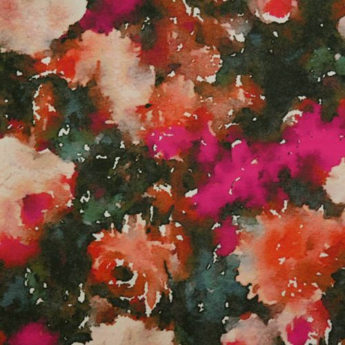 Vague Fabric - Rose by multicolour misc velvet-chenille fabric from Utopia