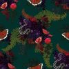 multicolour animal velvet-chenille fabric from Utopia