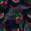 multicolour animal velvet-chenille fabric from Utopia