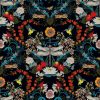 multicolour animal velvet-chenille fabric from Utopia