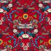 multicolour animal velvet-chenille fabric from Utopia
