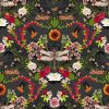 multicolour animal velvet-chenille fabric from Utopia