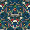 multicolour animal velvet-chenille fabric from Utopia