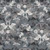 black-grey animal velvet-chenille fabric from Utopia