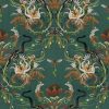 green animal velvet-chenille fabric from Utopia
