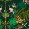 green animal velvet-chenille fabric from Utopia