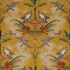 orange animal velvet-chenille fabric from Utopia