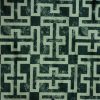 black-grey geometric velvet-chenille fabric from Utopia
