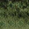 green geometric velvet-chenille fabric from Utopia