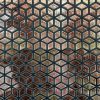 brown geometric velvet-chenille fabric from Utopia