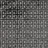 black-grey geometric velvet-chenille fabric from Utopia