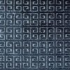 blue geometric velvet-chenille fabric from Utopia