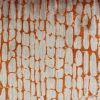 orange striped velvet-chenille fabric from Utopia