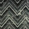 black-grey geometric velvet-chenille fabric from Utopia