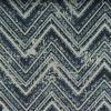 blue geometric velvet-chenille fabric from Utopia