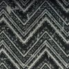 black-grey geometric velvet-chenille fabric from Utopia