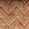 orange geometric velvet-chenille fabric from Utopia