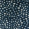 blue spotted velvet-chenille fabric from Utopia