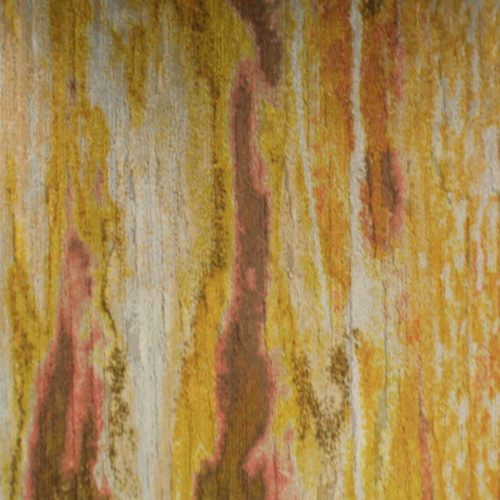 Design 10 Fabric - Topaz by yellow striped velvet-chenille fabric from Utopia