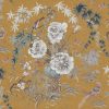 yellow animal velvet-chenille fabric from Utopia