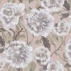 pink botanical velvet-chenille fabric from Utopia