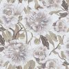 white botanical velvet-chenille fabric from Utopia