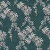 green botanical velvet-chenille fabric from Utopia