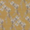 yellow botanical velvet-chenille fabric from Utopia