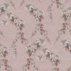 pink botanical velvet-chenille fabric from Utopia