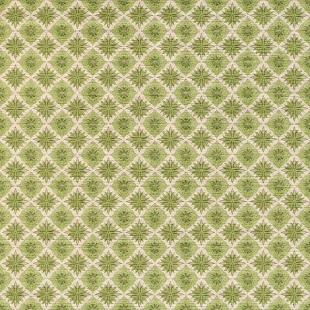 Modella Fabric - Cidre by green geometric velvet-chenille fabric from Utopia