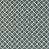 blue geometric velvet-chenille fabric from Utopia