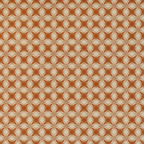 Vite Fabric - Flame by orange geometric velvet-chenille fabric from Utopia