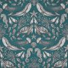 blue animal cotton fabric from Utopia