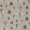 white animal cotton fabric from Utopia
