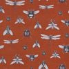 orange animal cotton fabric from Utopia