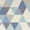 blue geometric cotton fabric from Studio G