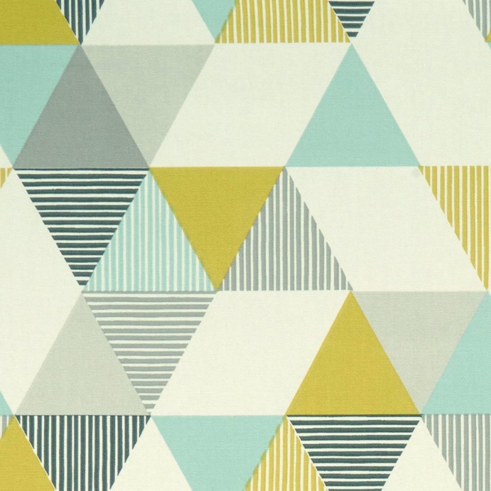 Brio Fabric - Mineral by blue geometric cotton fabric from Studio G