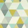 blue geometric cotton fabric from Studio G